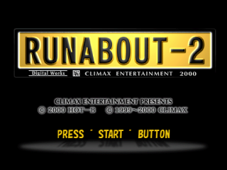 Runabout 2 title screen for Playstation